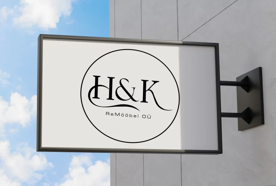 Keerdus Disainistuudio, logod - H&K ReMööbel OÜ, logo, logo disain, logo vektoriseerimine
