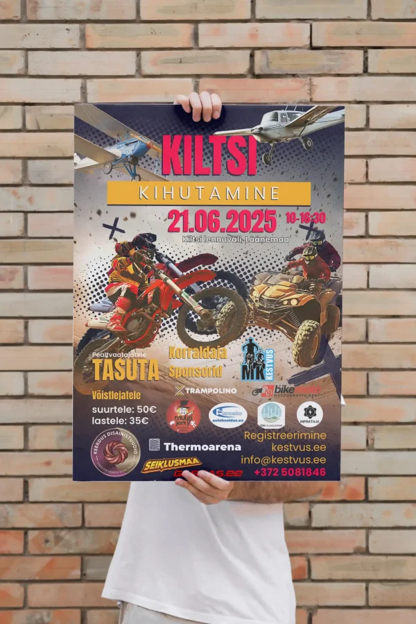 Keerdus Disainistuudio, plakatid, kuulutsed, surmakuultused - Kiltsi kihutamine