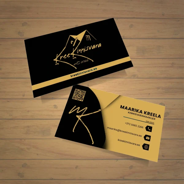 KreeKinnisvara visiitkaardid